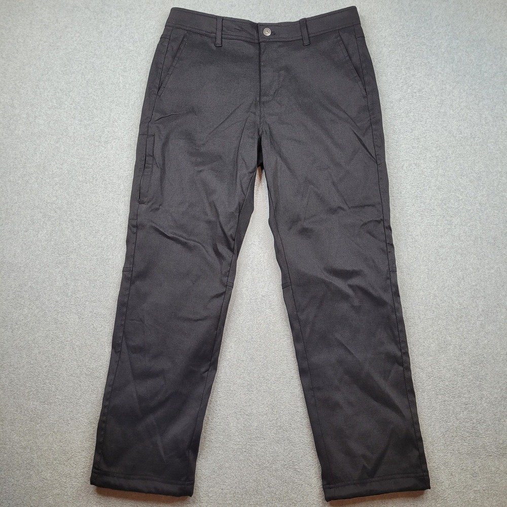 Gerry Venture Fleece Lined Pant Mens 32x30 Black Stretch Water Resistant